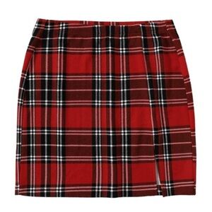 Red Plaid Skirt